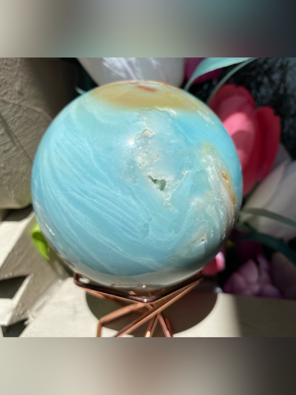XL Caribbean Calcite Sphere